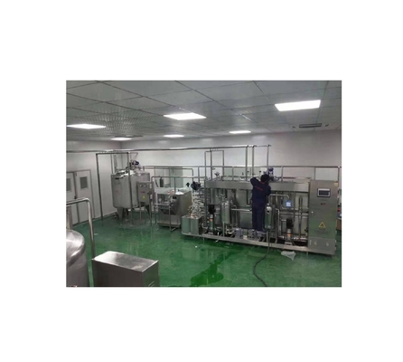 Línea de procesamiento de leche pulida espejo para una producción de leche de avena suave y consistente