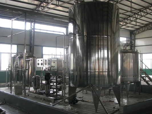 Línea de procesamiento de yogur orgánico completo automático Pasteurizante congelación homogeneizante
