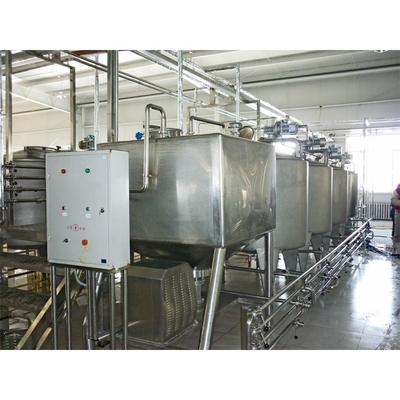 Línea de procesamiento de yogur con sabor de 500L-10000L para el proyecto llave en mano de leche líquida fresca
