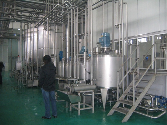 Planta de embotellado de yogur griego de 1000L/h totalmente automática para la línea de producción de bebidas alimenticias