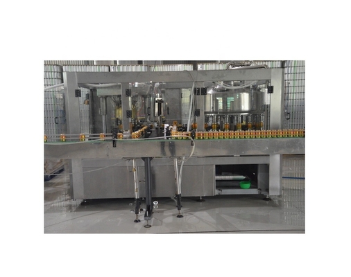 Línea eléctrica de llenado de jugo carbonatado 6000BPH para la fabricación de bebidas enlatadas