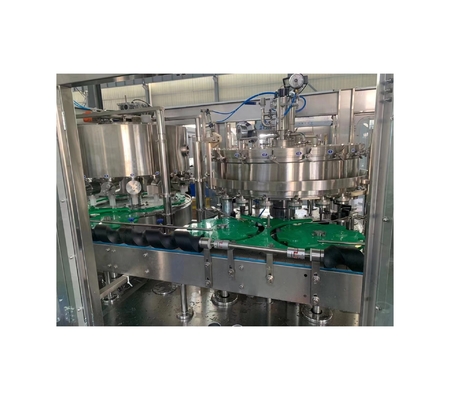 Línea eléctrica de llenado de jugo carbonatado 6000BPH para la fabricación de bebidas enlatadas