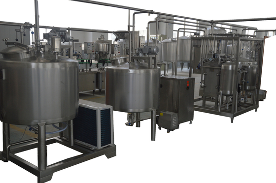 2000-60000kg Planta de producción de yogur mezclado totalmente automática para la industria láctea