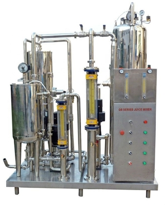 Máquina de mezcla de bebidas carbonatadas de 2000L/h totalmente automática con 3 tanques y 99,9% de pureza de CO2