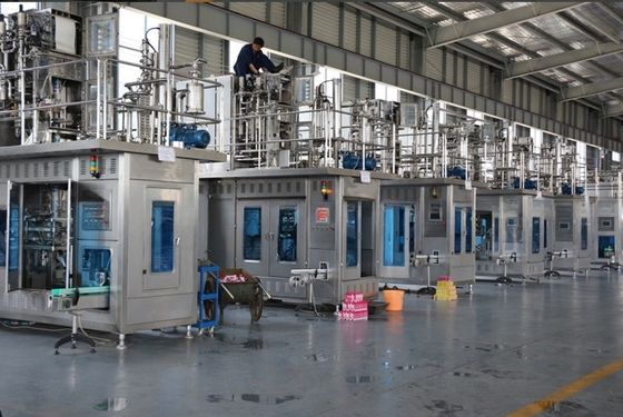 Precisión Máquina de embalaje de cartón para leche y jugos totalmente automática de 6000 cajas/hora