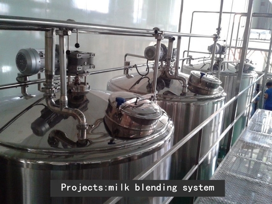 Planta de procesamiento de leche UHT de acero inoxidable 304/316 de 60 kW para la producción de alta capacidad