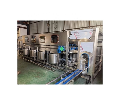 Línea de embotellado de agua mineral de 5 galones 20L con presión normal de llenado