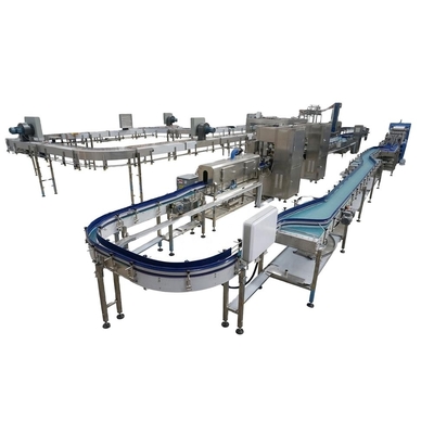 Planta de embotellado de agua espumosa de 6000 b/h totalmente automática para una producción rápida y fácil