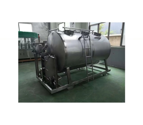 Sistema de limpieza CIP duradero para la línea de procesamiento de leche 0.6-0.8 Mpa Presión de entrada de aire comprimido