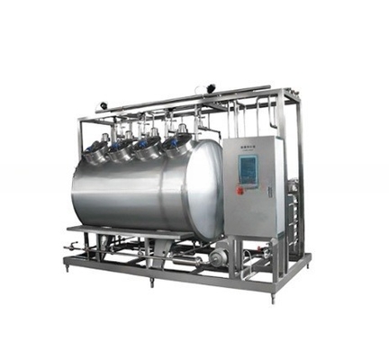 Sistema de limpieza CIP duradero para la línea de procesamiento de leche 0.6-0.8 Mpa Presión de entrada de aire comprimido