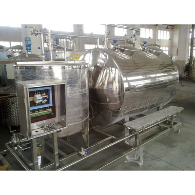 Sistema de limpieza CIP duradero para la línea de procesamiento de leche 0.6-0.8 Mpa Presión de entrada de aire comprimido