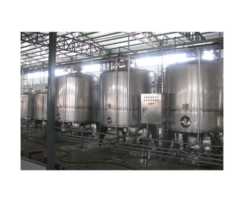 Línea automática de producción de sidra de frutas de 3000L/h con consumo