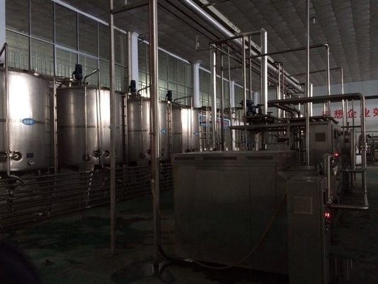 Línea automática de producción de sidra de frutas de 3000L/h con consumo