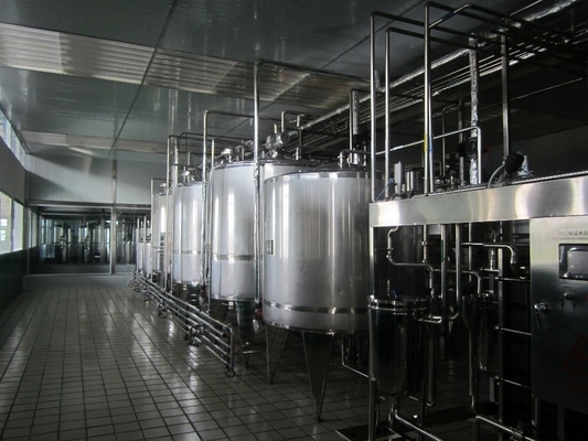 Línea automática de producción de sidra de frutas de 3000L/h con consumo