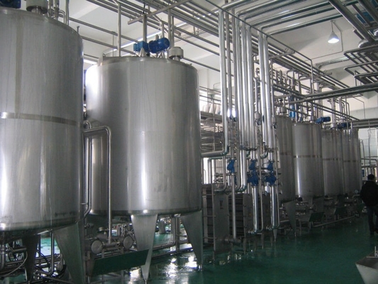 Línea automática de producción de sidra de frutas de 3000L/h con consumo