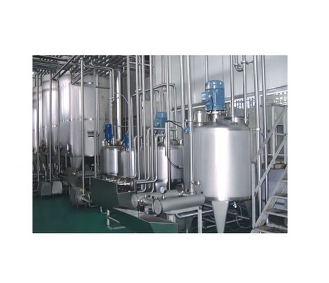 Instalación de procesamiento de productos lácteos de acero inoxidable de 3000L/h para leche, yogur, queso, mantequilla y helados