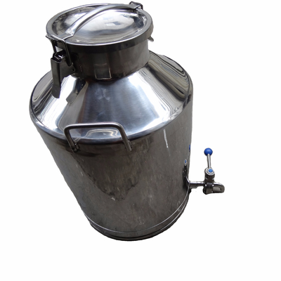 Latas de leche de acero inoxidable de 15 kg con larga vida útil y construcción pesada