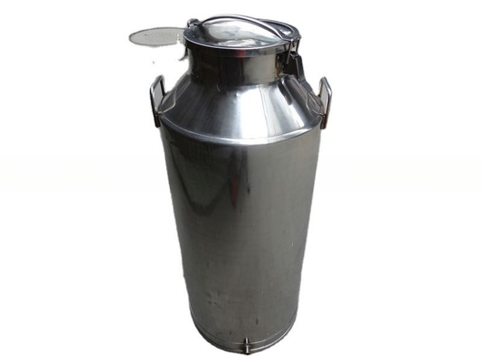 Latas de leche de acero inoxidable de 15 kg con larga vida útil y construcción pesada