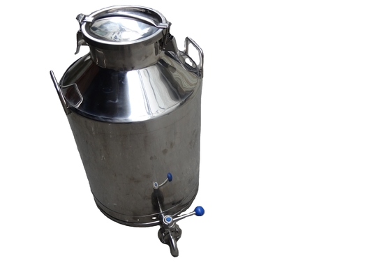 Latas de leche de acero inoxidable de 15 kg con larga vida útil y construcción pesada