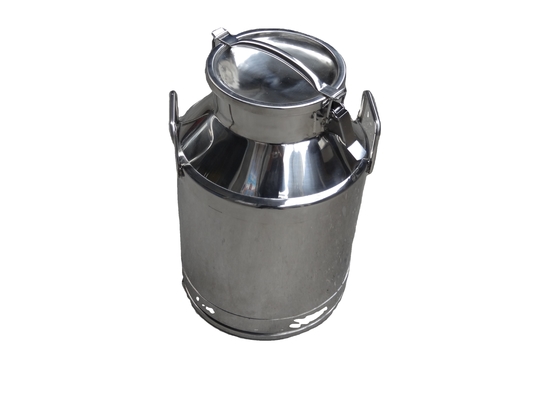 Latas de leche de acero inoxidable de 15 kg con larga vida útil y construcción pesada