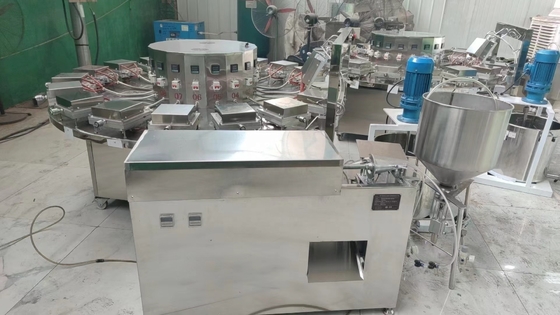 Máquina de fabricación de cono de helado Semi Auto 80L para equipos de línea de producción de panadería