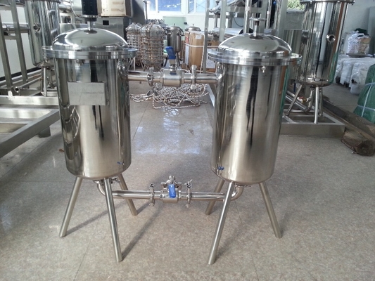 Fabricación de plantas alimenticias sanitarias de acero inoxidable filtro de leche de productos lácteos filtro dúplex