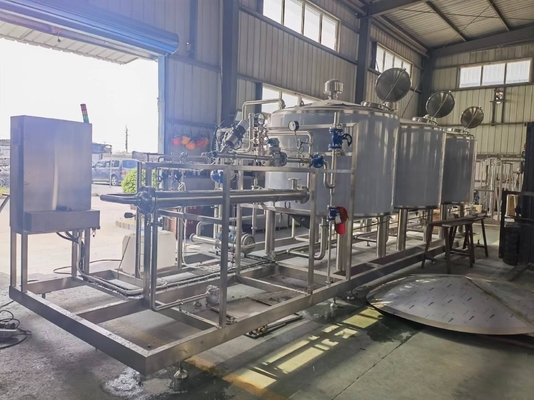 DN15 Entrada de aire comprimido tanque de agua caliente ácido alcalino CIP máquina de limpieza 220V/380V/415V
