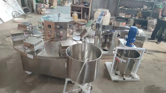 Máquina de fabricación de cono de helado Semi Auto 80L para equipos de línea de producción de panadería
