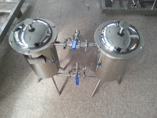 Filtro de leche pasteurizado de acero inoxidable dúplex para servicio de mantenimiento y reparación en el campo