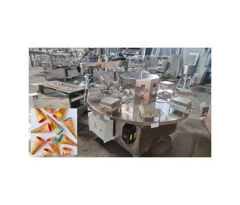 Máquina de hornear de cono de gofres personalizada para conos de helado enrollados de diferentes formas