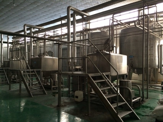 380V/440V Línea de producción de leche láctea de 2000L/H totalmente automática con servicio de instalación