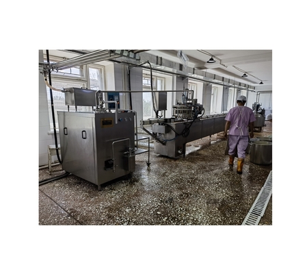 Línea de procesamiento de helados automática de alta productividad con función de maquinaria