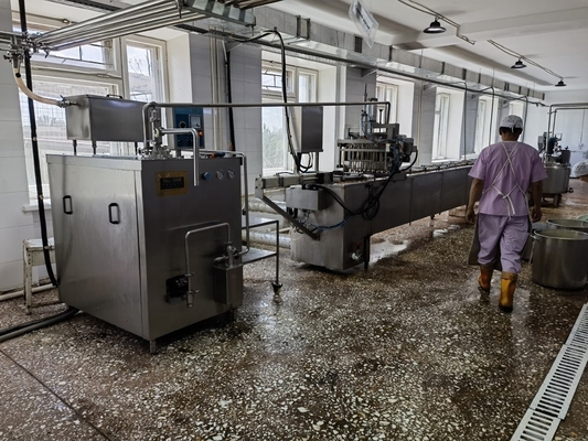 Línea de procesamiento de helados automática de alta productividad con función de maquinaria
