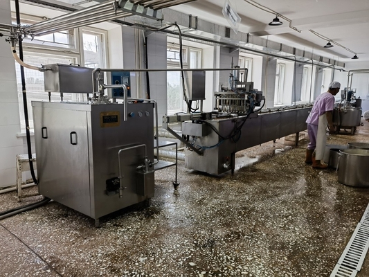 Línea de procesamiento de helados automática de alta productividad con función de maquinaria
