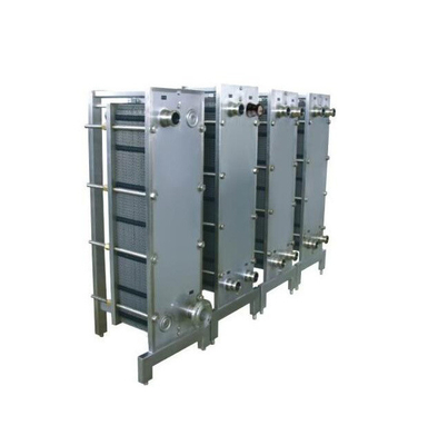 Intercambiador de calor instantáneo de 1000L/H para placas de leche para productos lácteos con rango de temperatura de trabajo de 0 a 350 oC