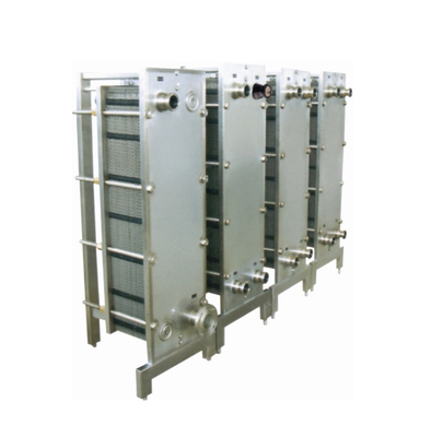 Intercambiador de calor instantáneo de 1000L/H para placas de leche para productos lácteos con rango de temperatura de trabajo de 0 a 350 oC