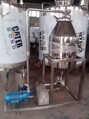 Desaerador al vacío de leche de cabra fresca de 1000 L/h de volumen para procesamiento profesional de leche