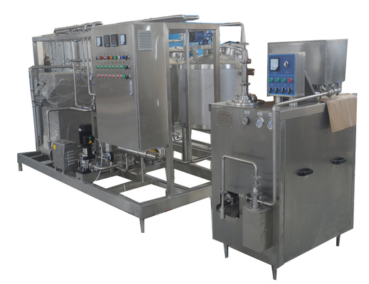 Diseño compacto 8000KG Industrial Mini Escala 200L/H Procesamiento de helados con sabor