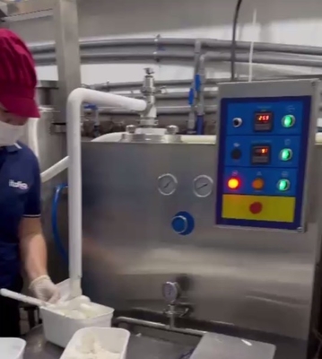 Máquina de congelación de helados totalmente automática de 600L/h Compresor para máquinas de fabricación