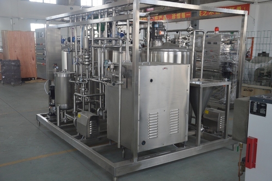 Línea de procesamiento de leche aromatizada a pequeña escala de 200L/h con alta tensión y diseño compacto