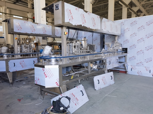 Instalación de procesamiento de barras de helado de 220v/380v totalmente automática 6000 pcs/h 9500 KG