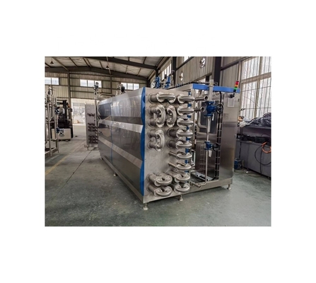 Pasteurizador tubular controlado por PLC para la línea de procesamiento de bebidas aromatizadas