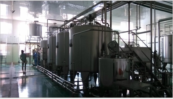 Equipo de leche lechera automático completo de tamaño estándar de 1000L/h para los mercados nacionales