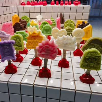 Línea de producción automática de palitos de helados de frutas de 3000 pcs/h para lugares escénicos