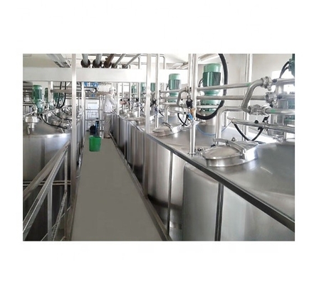 Línea de procesamiento de leche 2000L UHT La solución perfecta para la producción de leche a gran escala