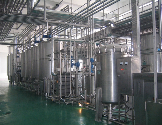 Línea de procesamiento de leche 2000L UHT La solución perfecta para la producción de leche a gran escala