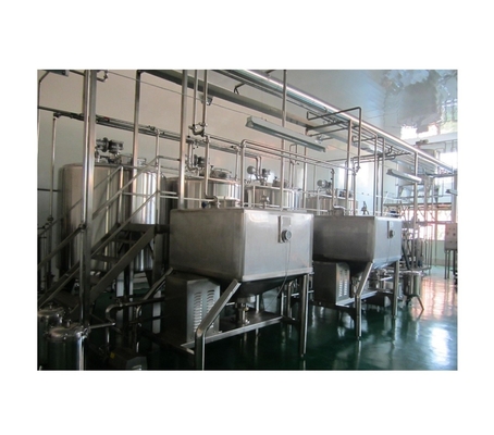 Línea industrial de producción de leche de soja de 2000L/h con capacidad variable y tamaño estándar