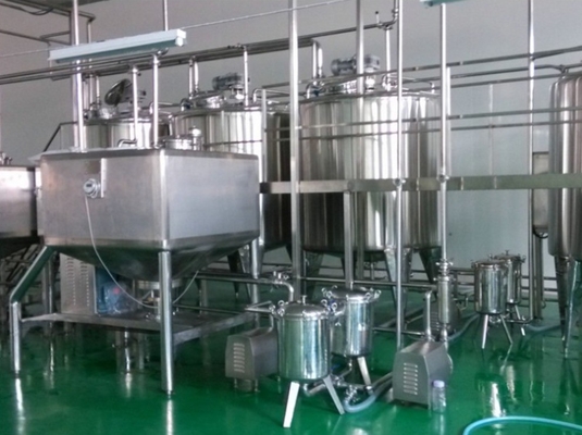 Línea industrial de producción de leche de soja de 2000L/h con capacidad variable y tamaño estándar