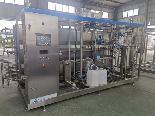 Granjas PLC 1000L/H a 10000L/H Pequeñas partículas Bebidas Esterilizador tubular aséptico Beneficio
