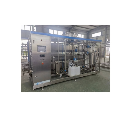 Granjas PLC 1000L/H a 10000L/H Pequeñas partículas Bebidas Esterilizador tubular aséptico Beneficio